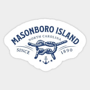 Masonboro Island, NC Beach Knot Summer Vacation Sticker